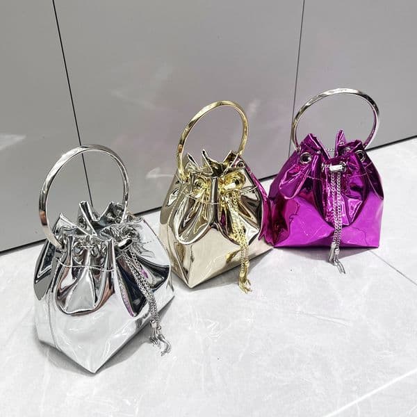 Fashion Women's Bag Metal Wind Handbag Chain Shoulder Bag Crossbody Bag
