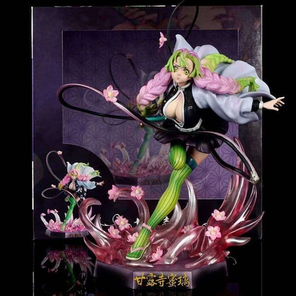 22cm Demon Slayer Kanroji Mitsuri Anime Girl Figure Model Gk Statue Boys Collection Desktop Decoration Ornament Toys Gifts X260304