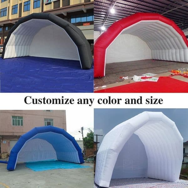 White inflatable stage tent exhibition cover inflatables display marquee for outdoor music concert events