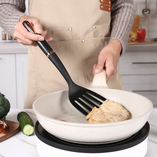 2026 Cooking Nylon Kitchenware Set Special for Non-Stick Pans High-Temperature Resistant Including Wok Spatula Soup Ladle Egg Beater Kitchen Supplies