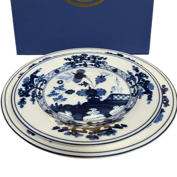 GIN Vintage Blue White Floral Porcelain Plate Set Traditional Chinese Style Ceramic Dinner Plates for Home Tableware Decor Gift