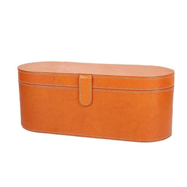 PU Leather Hot Air Combs & Styling Tools Organizer - Durable Hairdryer/Curling Iron Case
