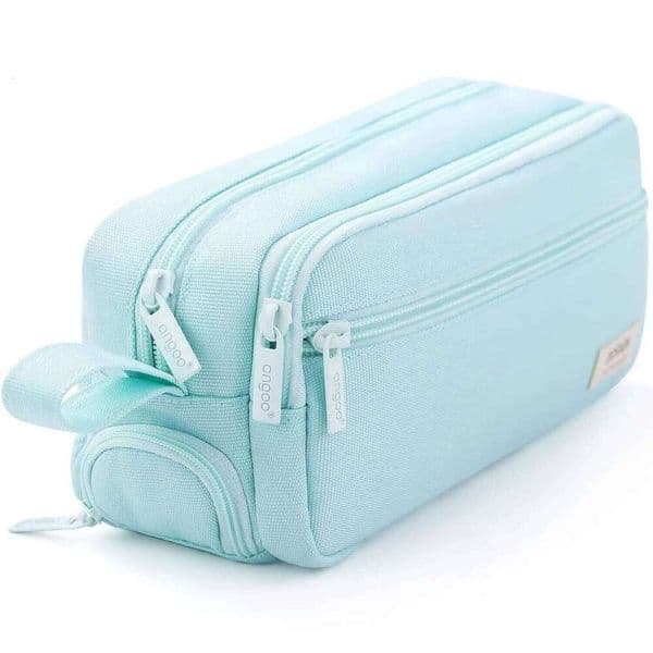 Large-Capacity Zippered Case Portable Multi-Compartment Pencil Pouch Waterproof and Durable Stationery Storage 26Y0310