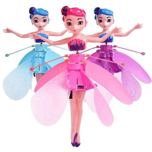Fairy Children's Induction Device Suspended Flying Doll Remote Control Airplane Girl Outdoor Toy Kuhangxin