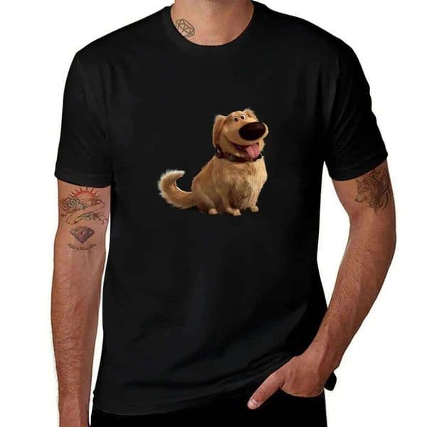 Sticker cotton man T-Shirt 100% funny shirts for Dog the printed t Dug Q260311