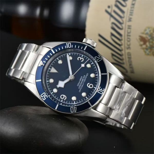 41MM Trendy Casual Automatic Movement Watches For Men Waterproof Classic Mechanical Wristwatches Luxurious Elegant Business Man Watch TD07