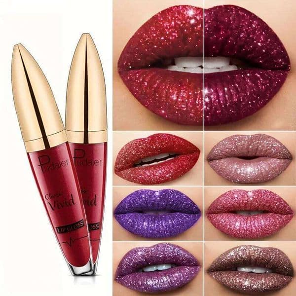 High pigmented Shiny lipstick, long-lasting, glossy waterproof lipstick - party stage role-playing Valentine's Day gift W260311