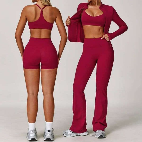 2/3PCS Suit Gym Set Women Tracksuit Running Workout Clothes Long Sleeve Sports Bra Athletic Wear Yoga Clothing 26H0311