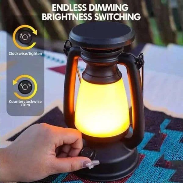 Charging Decoration Atmosphere Retro Horse Led Desk Lamp Outdoor Camping Bar Table Light Lantern Home Decor 26W0311