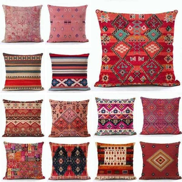 Pillow Case Geometric Home Decor Moroccan Ethnic Bohemian Cushion Office Sofa Outdoor Camping Hug Pillow Cover 26Y0311