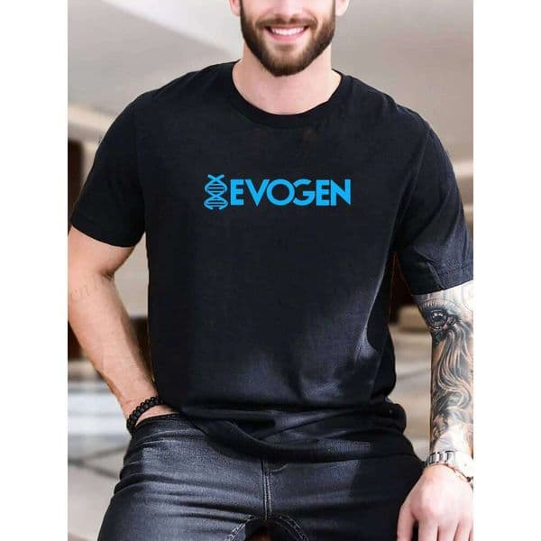 New Arrival Fashion Men's Printed Short Sleeve T-Shirt 100% Cotton Comfortable Breathable Casual Blue Square White Background De J260306