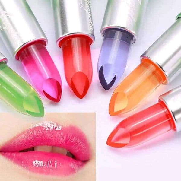 Women Crystal Jelly Magic Lipstick Moisturizing Temperature Color Changing Gloss Nourishing Lip Balm W260311