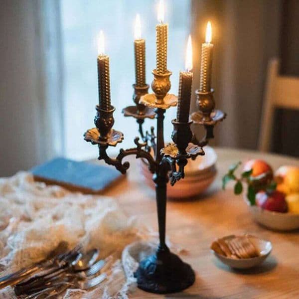 Retro Vintage Candlestick, Votive Tealight Holders, Home Decor, Wedding Dinner Party, Table Decoration, Romantic Lamp S26
