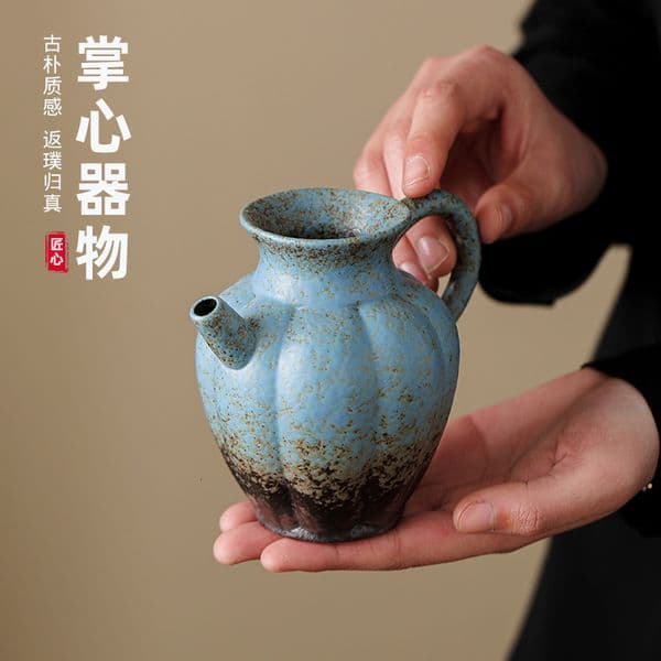 Bestseller Vintage Coarse Pottery Gongdao Handmade Kung Fu Set Large Brewing Sea Gold-Plated Tea Divider Gong Even Cup ddmySat