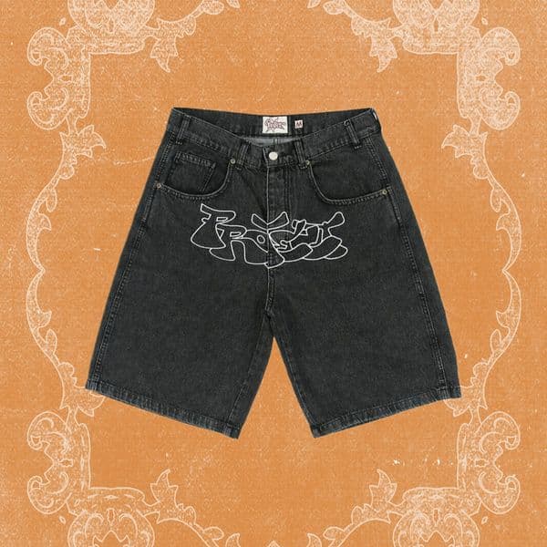 Men Retro Hip Hop Evisushirts Denim Long Shorts Y2K baggy shorts Jorts Streetwear Quality Casual Knee Length Jeans Big Boy Harajuku Trousers Men Women Summer Jeans fe