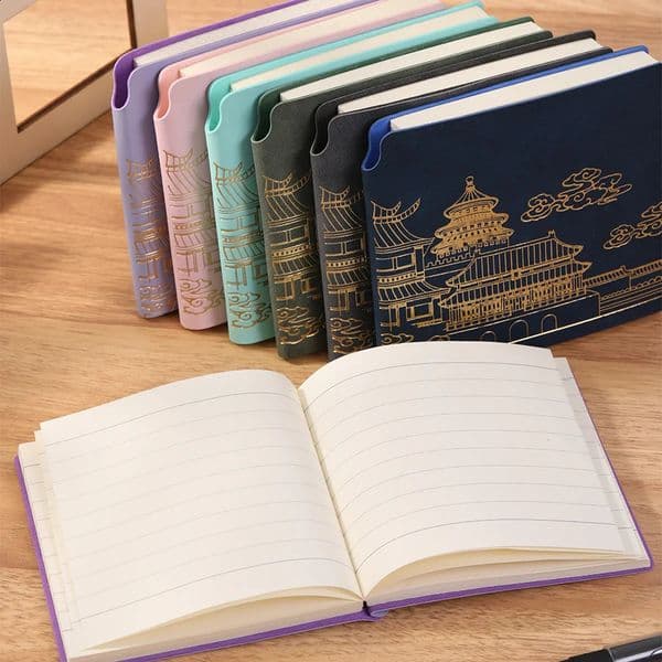 Square Pocket Record Book China-Chic Style Suitable for Learning Living Working and Portable 260311