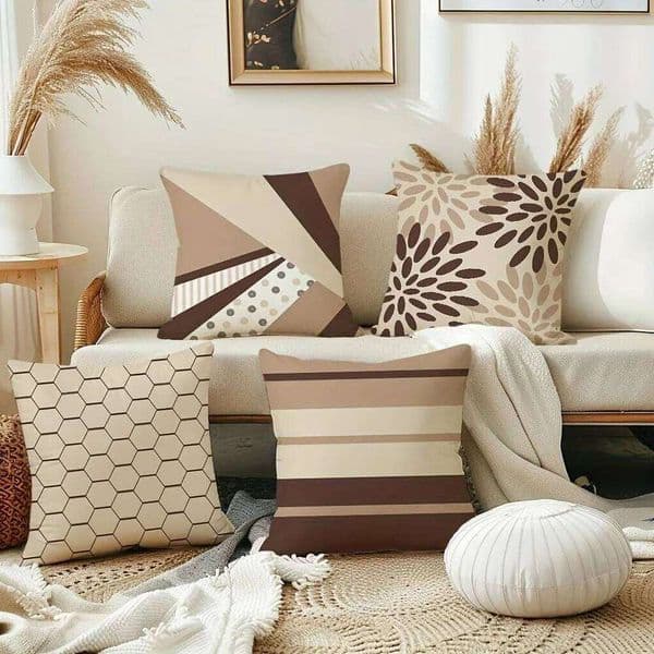 Fashionable and simple geometric pattern printing pillowcase living sofa cushion cover bedroom room home decoration 26Y0311