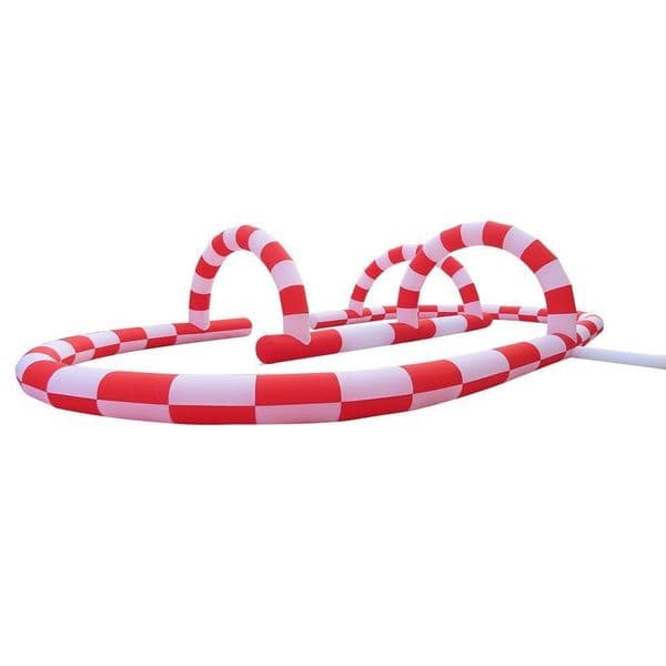 Outdoor activities inflatable kart race track for bumper car bubble ball games,customized inflatable track for sale