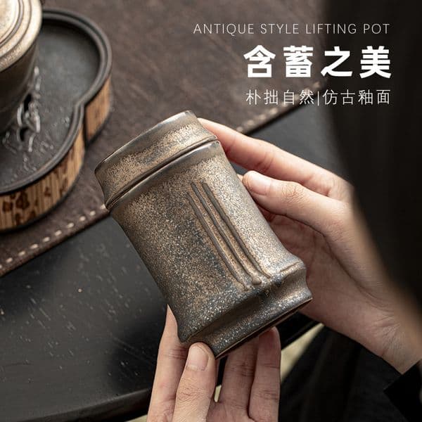 Bestseller Ceramic Sealed Packaging Mini Portable Small Tea Canister Storage Jar ddmySat