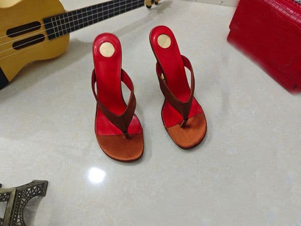Summer women's high-heeled slippers, flip flops, sexy open toed high heels, transparent sandals 34-42