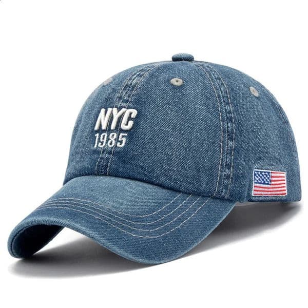 2024 Denim Baseball Cap Men Women Embroidery Letter Jeans Hat Casquette Summer Sports Hip Hop Cap Gorras Unisex hats 260304