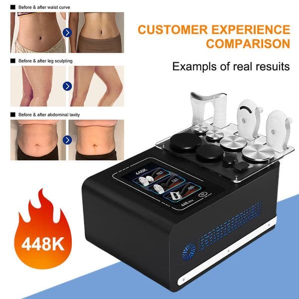 Hot New Portable 448khz RF Deep Body Slimming Scraping Rf 448K Radiofrequency EMS Fascia Knife Cavitation Weight Loss Body & Face Contouring Wrinkle Smooth Machine