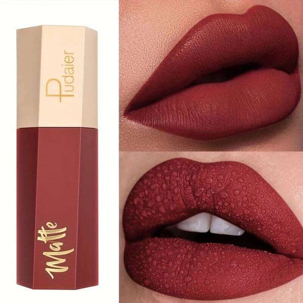 Luxury Liquid Lipstick, Long Lasting Waterproof Velvet Lip Color, Smooth Lightweight Fog Matte Finis W260311