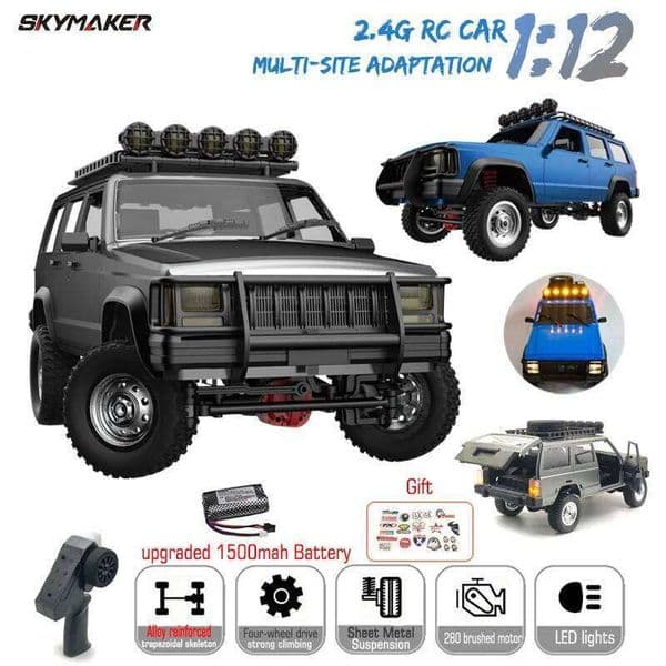 MN78 1:12 Full Scale MN Model RTR Version 2.4G 4WD 280 Motor proportional Off-Road RC Remote Control Car For Boys Gifts 26Y0310