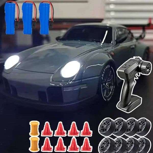 Mini Car Racing Drift Model 1/24 2.4G RC Vehicle Linkage Light Set Max Speed 20km/h Indoor Toys for Boys Kids Birthday Gifts 26Y0311