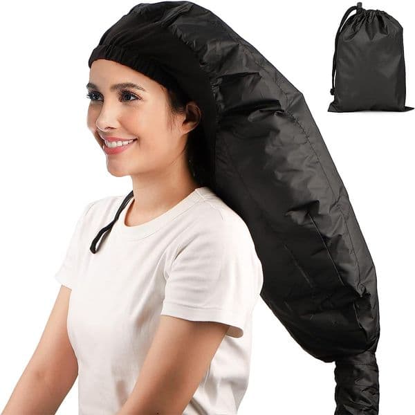 Portable Hair Dryer Bonnet Hood Hat Extended Hair Drying Cap Hair Care Towel Attachment Hot Oil Treatment Hair Drying Cap