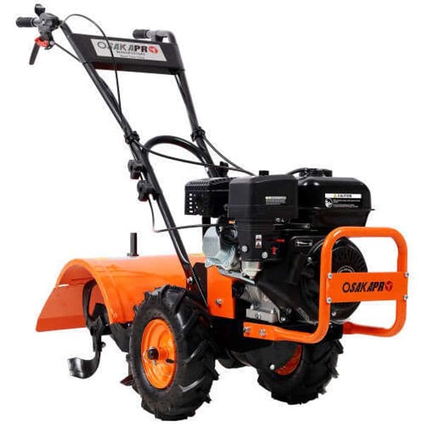 Heavy duty Power tiller, Rear Tine Tiller 7HP Gas Engine 212CC, 20" Wide 8" Deep Cultivator - Garden Soil Prep for Planters Vegetable Beds and More.