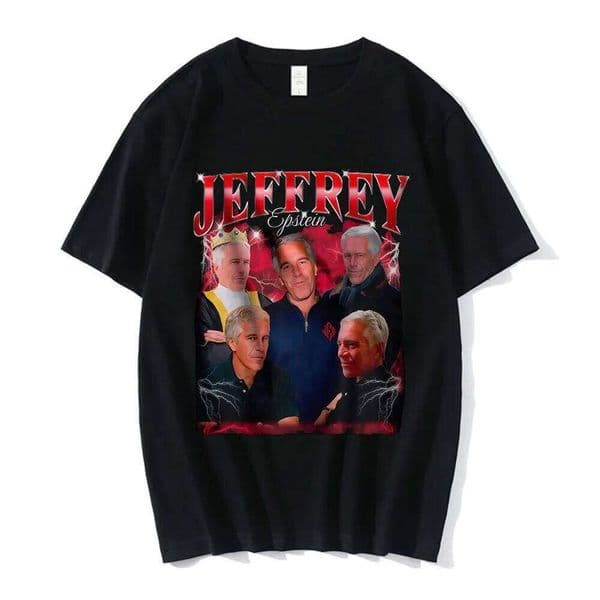 Jeffrey Epstein Graphic Print T Shirt Men Fashion Vintage Short Sleeve T-shirt 100% Cotton Casual Cozy Oversized T-shirts Unisex H260311