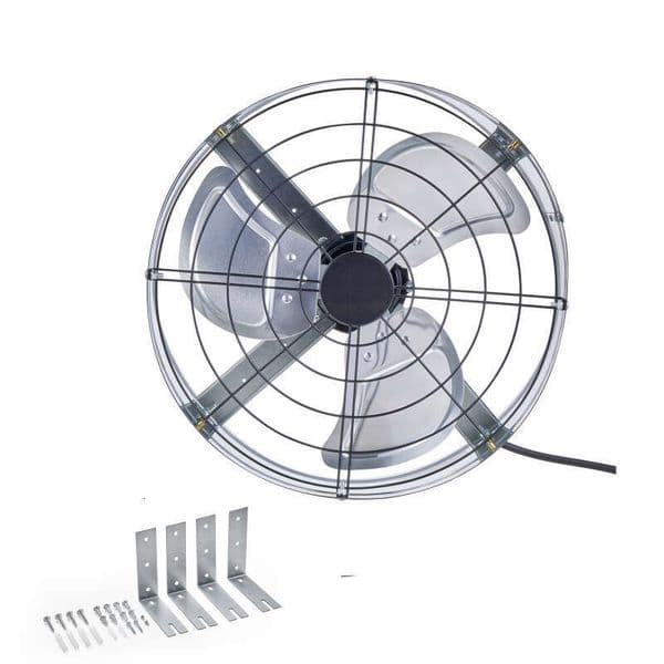 15 Inch Gable Mount 1300 CFM Attic Exhaust Fan with Adjustable Thermostat