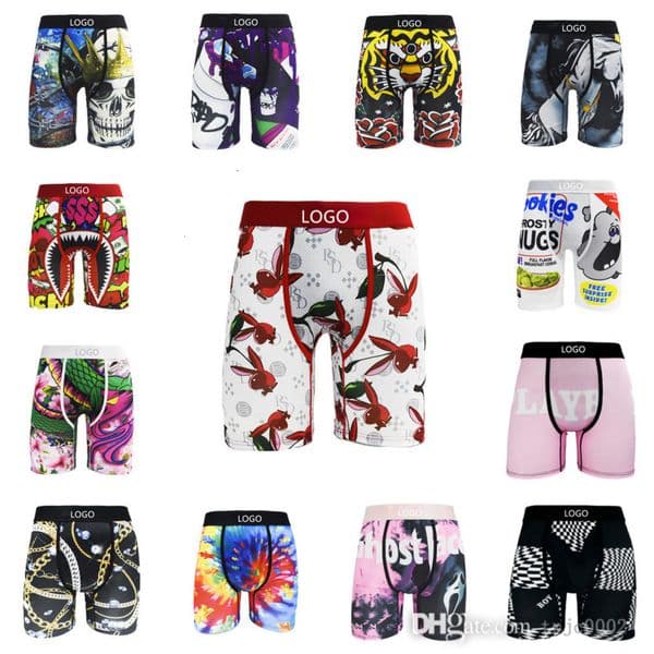 2026 New Designer Underpants For Boyfriend Husband Mens Print Underwear Extended Length Sports Breathable Boxer Shorts