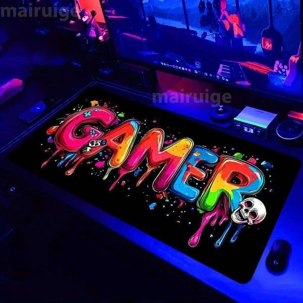 Vivid Gamepad Design Large Gaming Mouse Pad 90x40 XXL Gamer Keyboard Mousepads Office Laptop Desk Mats Non-Slip Rubber Table Mat 26L0311