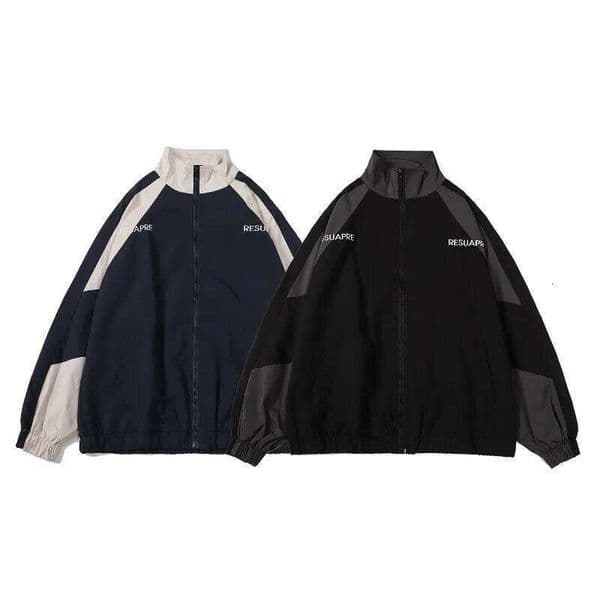 Hip Hop Varsity Jacket Men High Street Patchwork Color Black Windbreaker Coats Women Spring Autumn Thin Fashion College Jackets 26Y0311