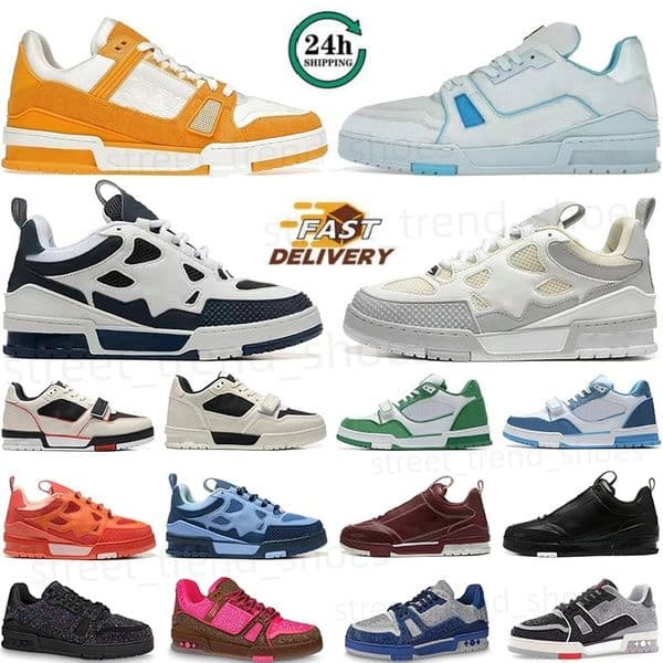 2026 Skate Shoes Designer Trainers High Quality Men and Women Sneakers Casual Fashion Running Low-top Sports Breathable luxury brand Black White z62