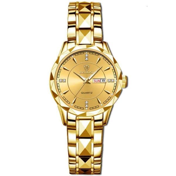 BINBOND 5552 Japanese Quartz Movement Fashion Women's Watch Top Brand Luxury Stainless Steel Strap Date Calendar Watch-1