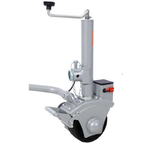Electric Dolly, 5000lbs Towing Capacity, 350W 12V Jockey Wheel with 22 ft/min Speed, 8'' Rubber Tire, for Moving Trailer Caravan Boat