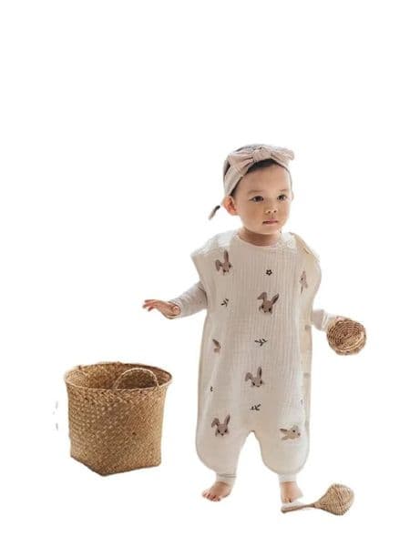Baby gauze sleeping bag spring summer autumn thin childrens baby four seasons pajamas 260311