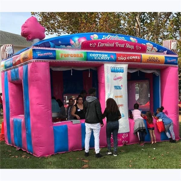 Free Shipping Franchise booth tent inflatable cotton candy ticket exchange booth ice cream popcorn cold drink sales house