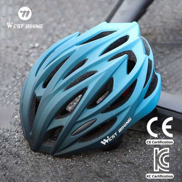 WEST BIKING Bicycle Men Women MTB Road Safety Integrally-molded Ultralight Breathable Ajustable Cycling Helmet 26W0312
