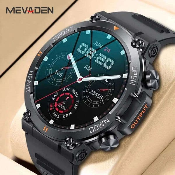 MEVADEN 1.39 inch HD Call Smart Watch Men Sports Fitness Tracker Heart Monitor 400mAh Smartwatch For Android IOS MD56 26Y0312