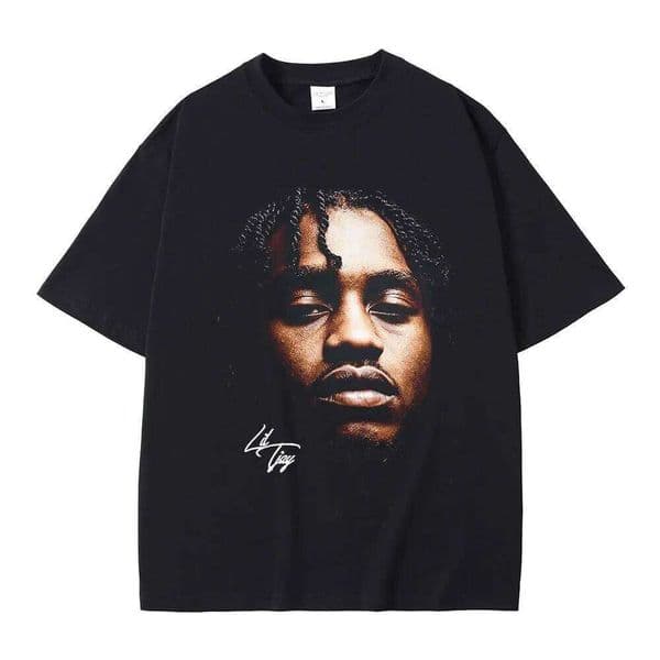 Rapper Lil Tjay Graphic T-shirt Men Women's Fashion Hip Hop Vintage T-shirts Cotton Short Sleeve Oversized O-Neck T Shirt 80347 T260312