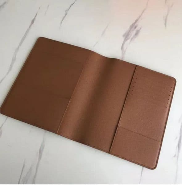 Large DESK RING AGENDA COVER Holders Business Notebook Diary Protective Case Card Holder Wallet Desktop Designers Notepad With Box