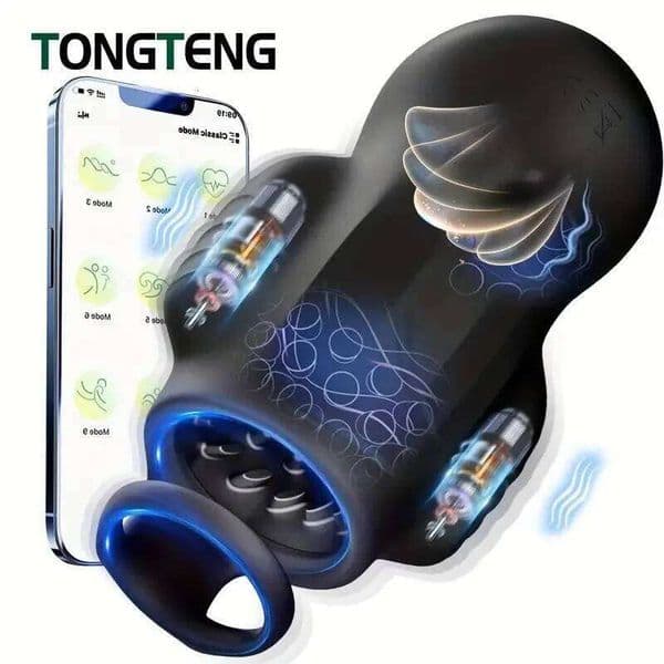 APP glans trainer, male bundle egg double vibration remote control interactive masturbation desensitization adult sex products Z260312