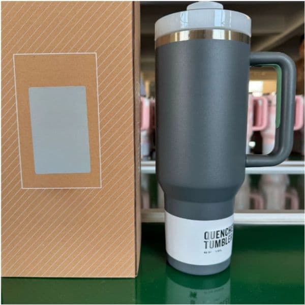 Water Bottle 40oz tumbler Stainless Designer Cup cups lid and straw water bottle Car cup stainless steel coffee cup straw large-capacity mug With logo