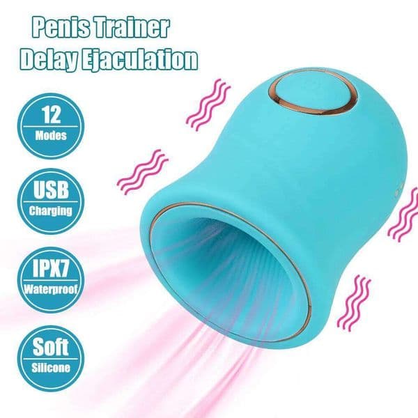 Oral Blowjob Sex Toys For Men 12 Modes Vibrator Male Masturbation Cup Delayed Ejaculation Magic Massager Erotic Penis Tranier Z260311