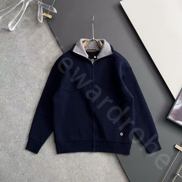 Luxury Designer Autumn and Winter Designer Mens Fashion Sweater Casual Solid Color Zipper Cardigan Coat L1289