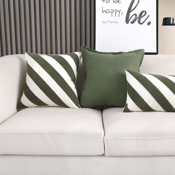 Diagonal Striped Pillow Without Core Sofa Living Room Bedroom Office Embroidered Cushion Home Pillowcase
